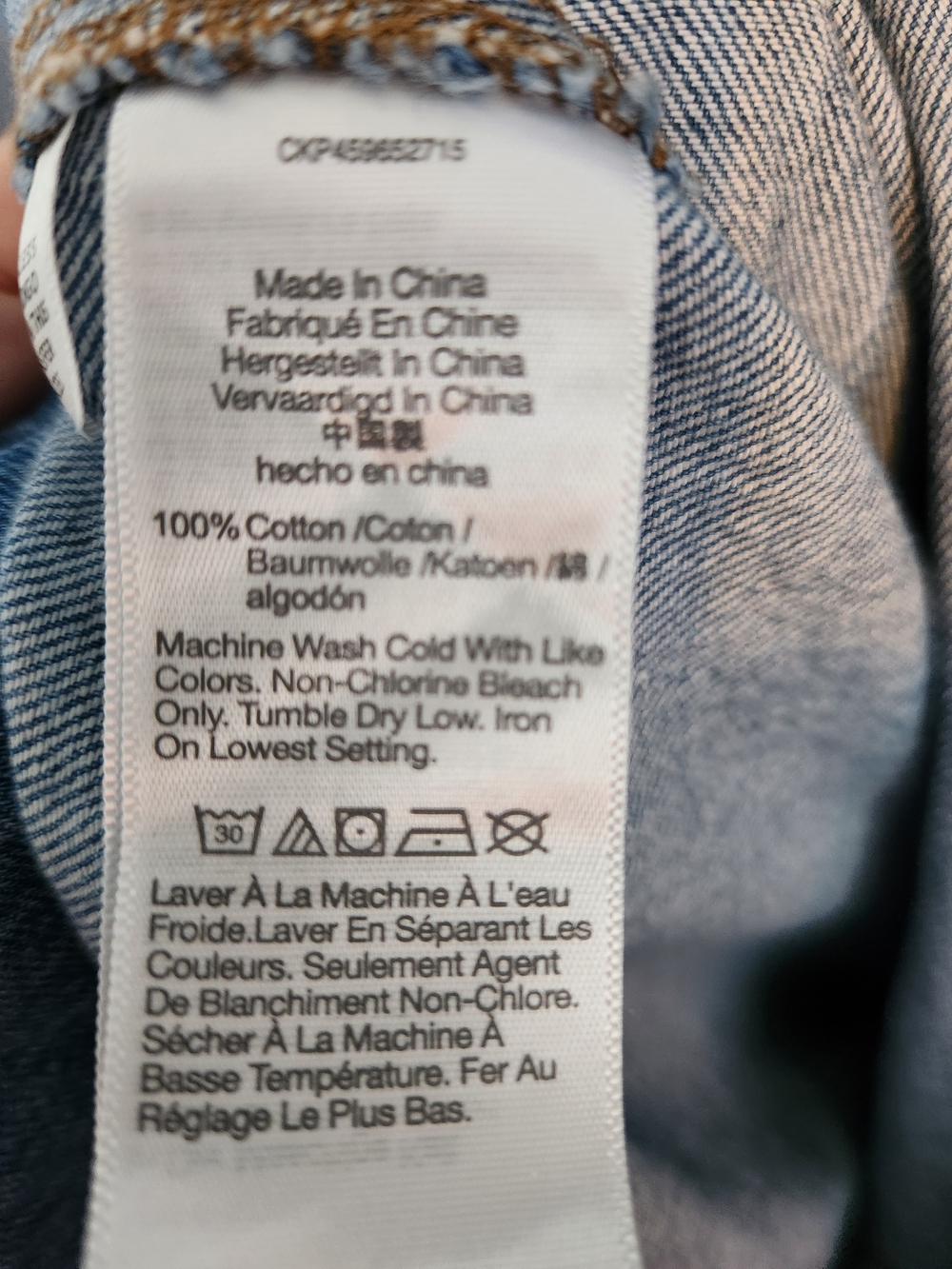 Madewll Denim Apron Midi Dress - Picture 7 of 7
